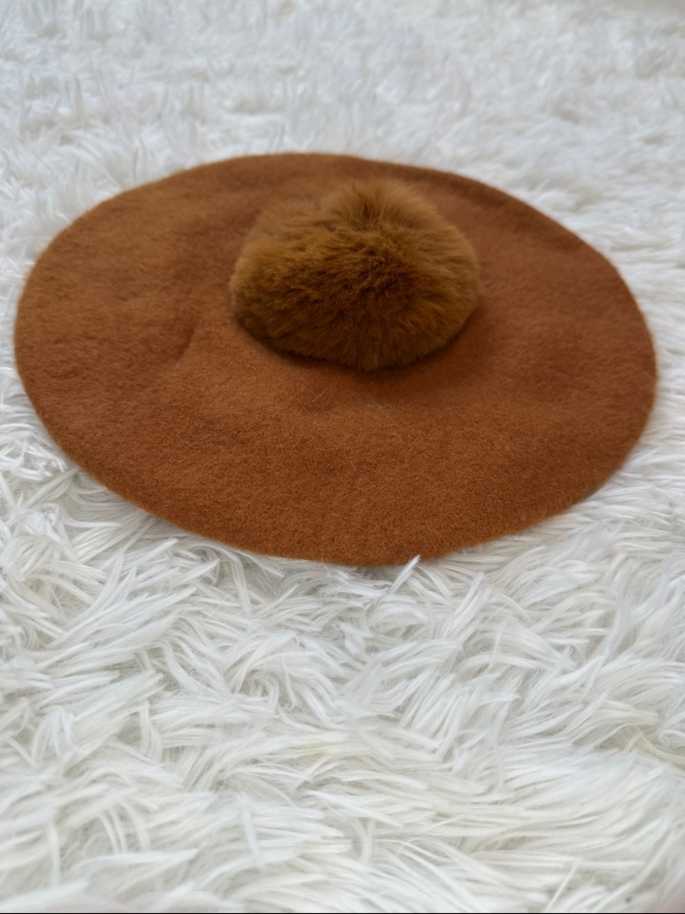 Madewell Rust Orange Wool Hat - One Size